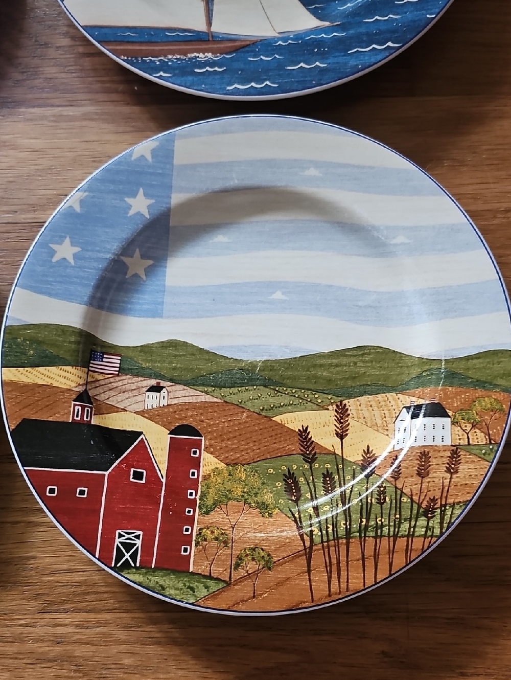 1999 Warren Kimble Dishes America the Beautiful Bundle Qty 4 - Picture 7 of 9